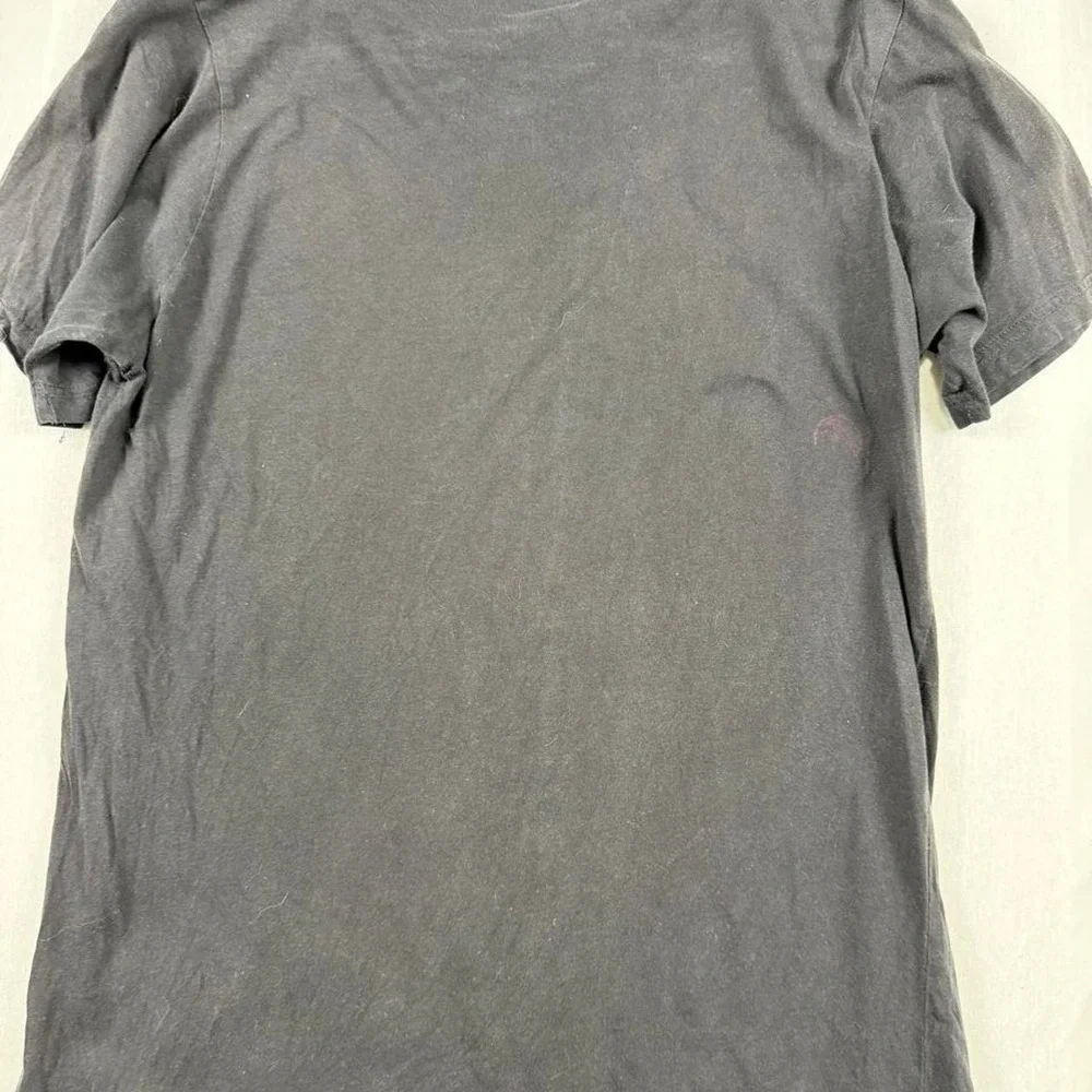 South Pole Distressed Graphic Wing Crest Tee Mens Medium Black Y2K Mall Goth